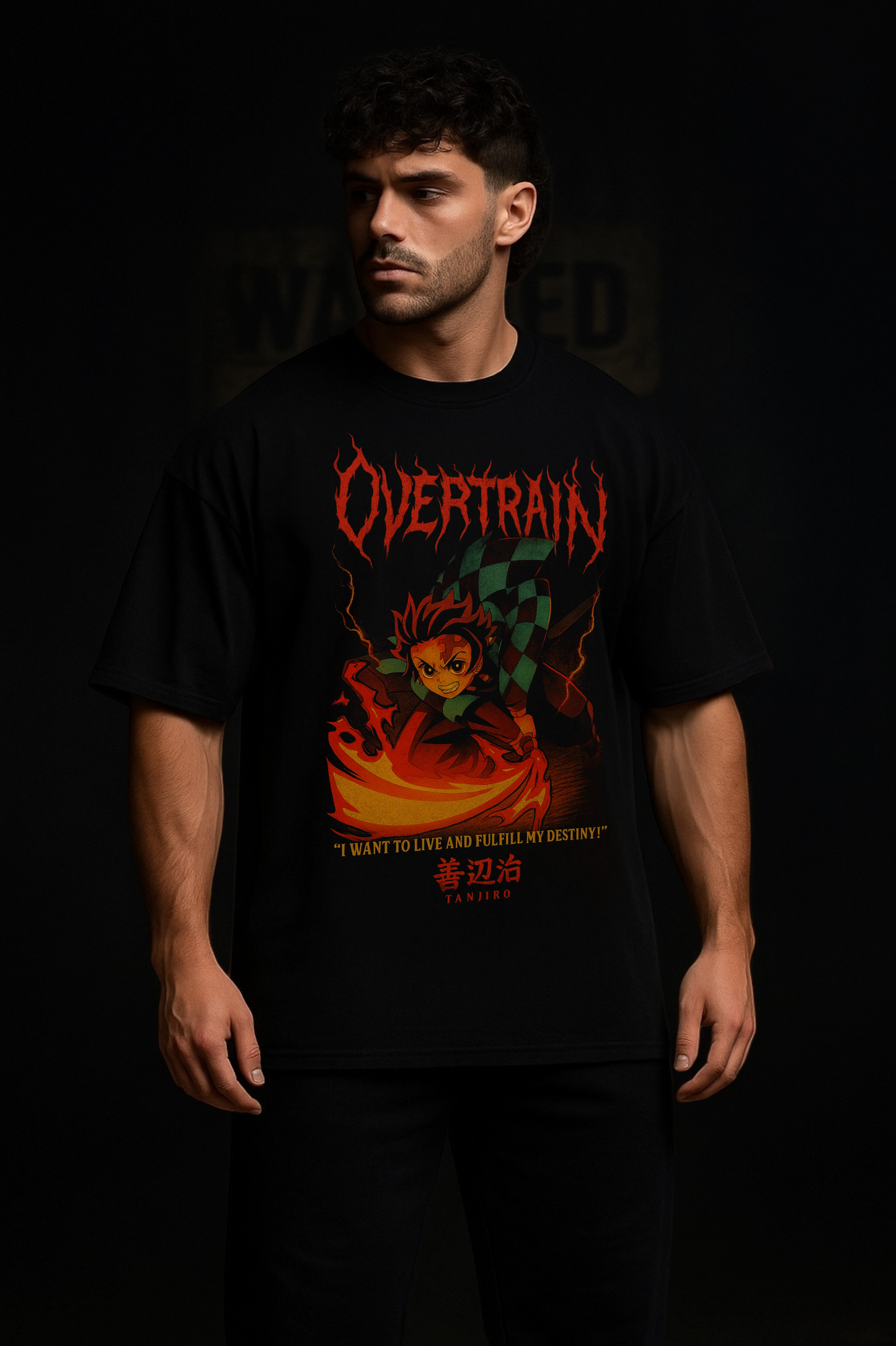 Tanjiro Flame Oversize Tee