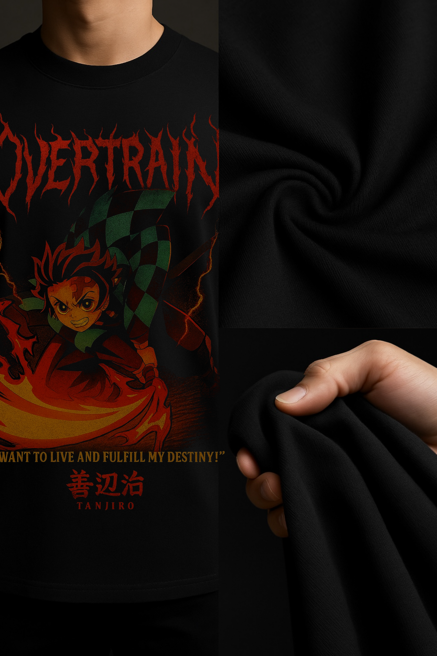 Tanjiro Flame Oversize Tee