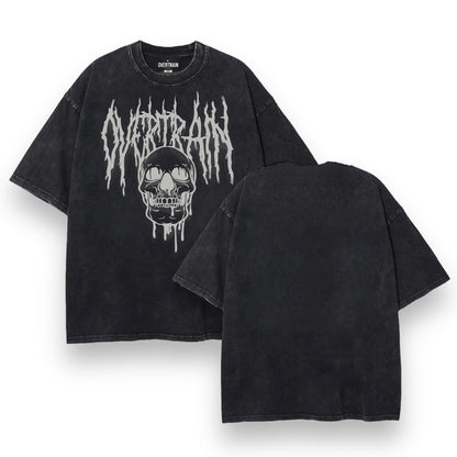 Camiseta oversize con lavado de calavera