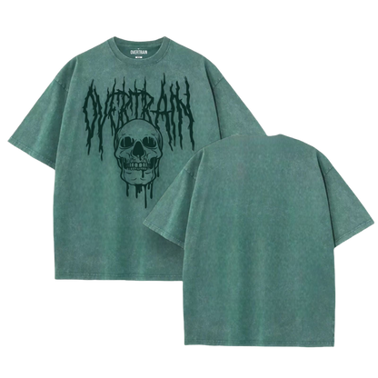 Camiseta oversize con lavado de calavera
