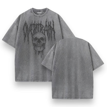 Camiseta oversize con lavado de calavera